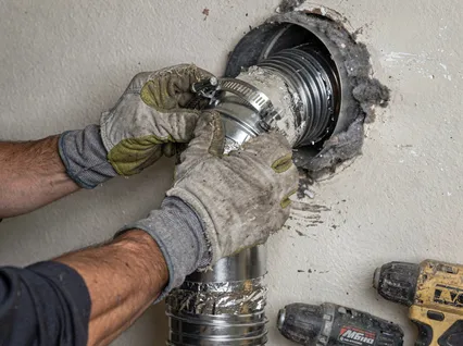Dryer Vent Hose Installation in Kannapolis