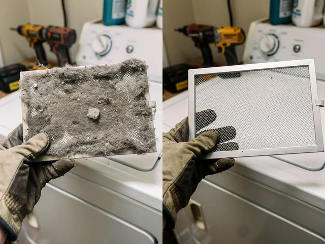 Professional lint trap cleaning by Kannapolis Dryer Vent Cleaning in Kannapolis