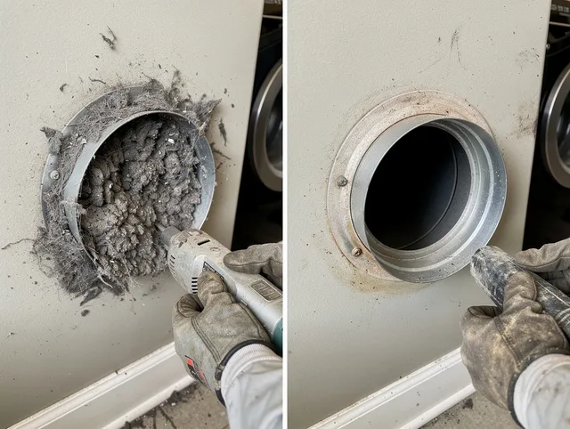 Professional clogged vent cleaning by Kannapolis Dryer Vent Cleaning in Kannapolis
