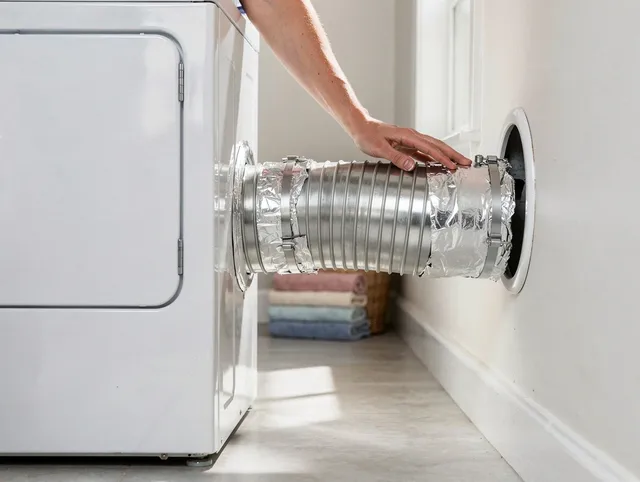 Professional dryer vent hose installation by Kannapolis Dryer Vent Cleaning in Kannapolis